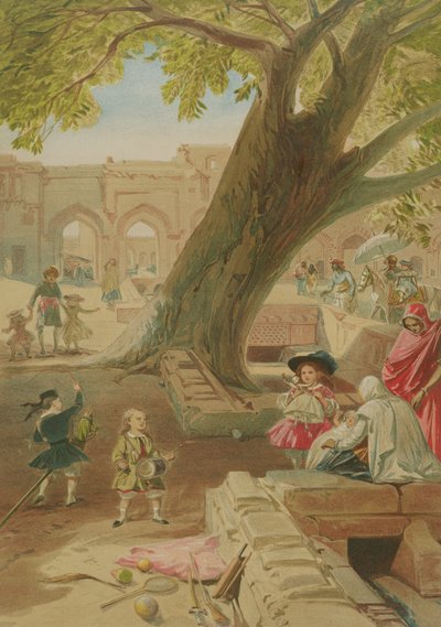 Peepul Tree in the Palace of Delhi, 1863 by William Crimea Simpson