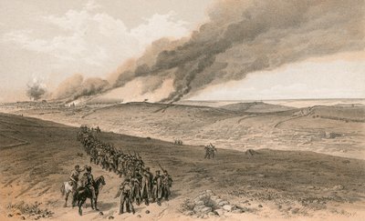 Redan and advanced trenches of British right attack by William Crimea Simpson