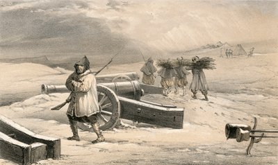 Sentinel of the Zouaves before Sebastopol by William Crimea Simpson