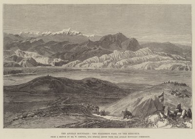 The Afghan Boundary, the Nialsheni Pass, on the Heri-Rud by William Crimea Simpson