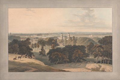 Plate I: London from Greenwich Park by William Daniell