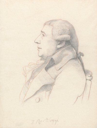 Portrait of Francesco Bartolozzi by William Daniell