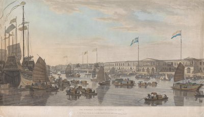 The European Factories at Canton in China by William Daniell