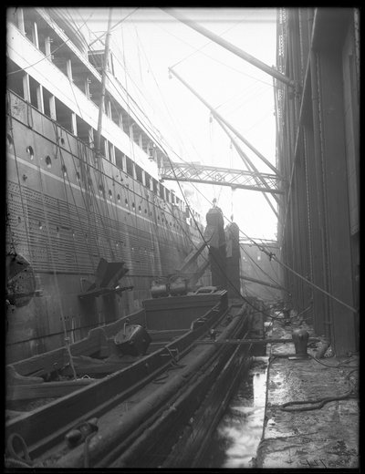 Coaling Steamship with Portable Bucket Conveyors by William Davis Hassler
