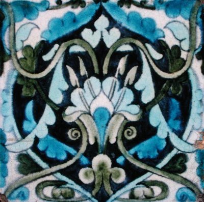 Tile with Persian Style Design by William de Morgan