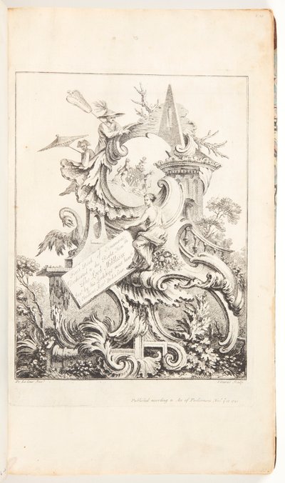 Frontispiece for Book 4, in Eight Books of Ornament by William Delacour