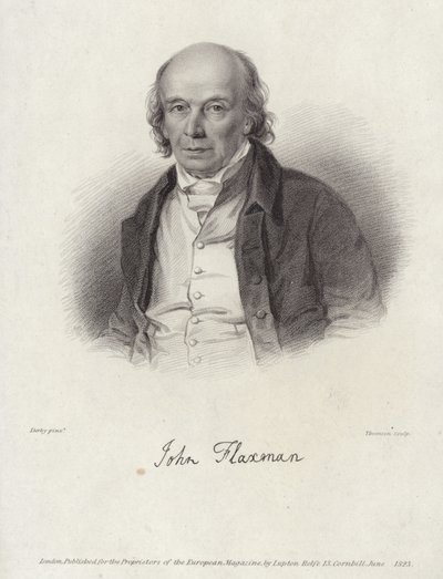 Portrait of John Flaxman by William Derby