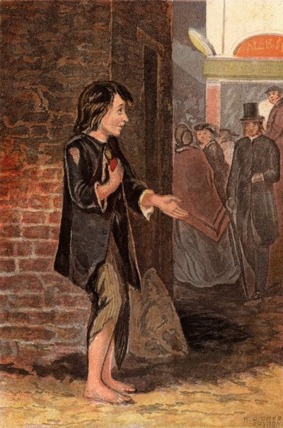 A Child Begging for Money to Buy Bread by William Dickes