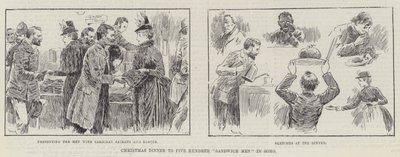 Christmas Dinner to Five Hundred Sandwich Men in Soho by William Douglas Almond
