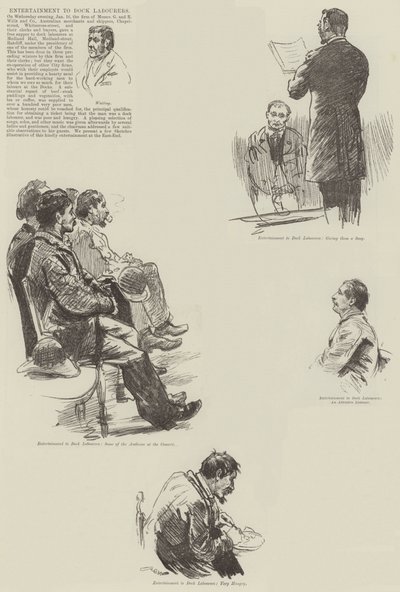 Entertainment to Dock Labourers by William Douglas Almond