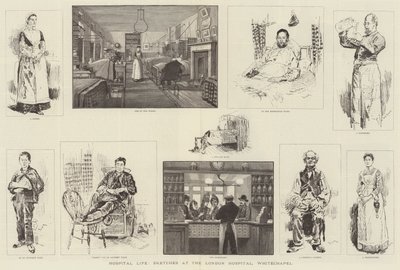 Hospital Life, Sketches at the London Hospital, Whitechapel by William Douglas Almond