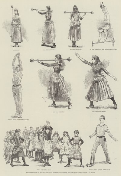 The Gymnasium of the Polytechnic Christian Institute, Classes for Young Women and Girls by William Douglas Almond