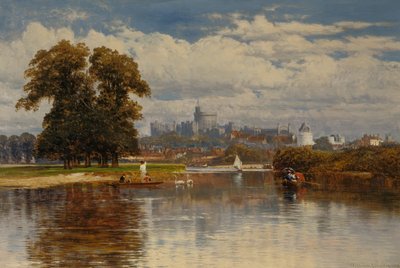 A view of Windsor from the Thames by William E. Harris