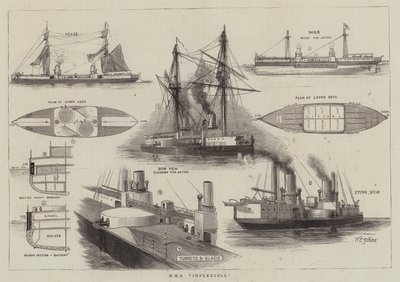 HMS Inflexible by William Edward Atkins