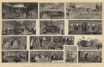 HMS Marlborough School for Engineering Students, Portsmouth by William Edward Atkins