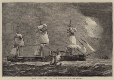 HMS The Shah, the New Fast-Sailing Steam Frigate by William Edward Atkins