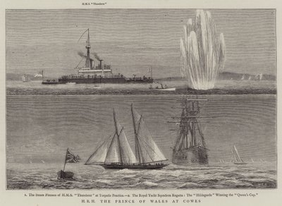 HRH the Prince of Wales at Cowes by William Edward Atkins