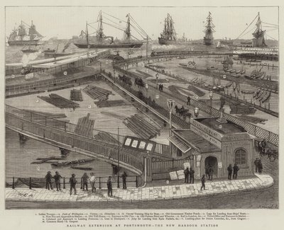 Railway Extension at Portsmouth, the New Harbour Station by William Edward Atkins