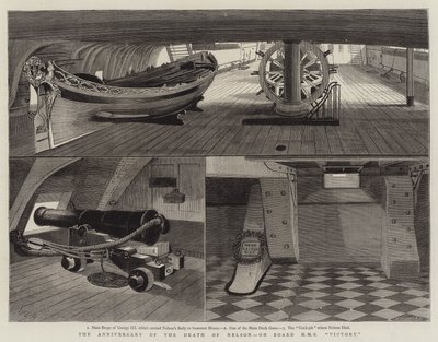 The Anniversary of the Death of Nelson, on Board HMS Victory by William Edward Atkins