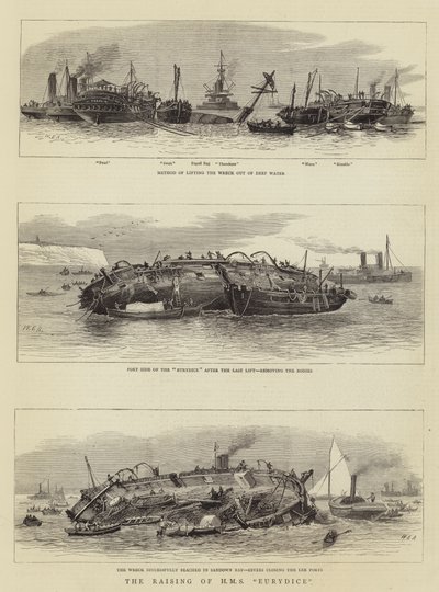 The Raising of the HMS Eurydice by William Edward Atkins
