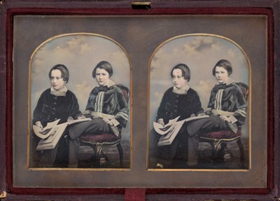 Portrait of Two Boys, 1850s by William Edward Kilburn