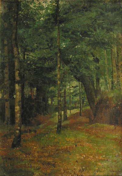 Study of Sun Shining Through the Trees, Concarneau by William Edward Stott