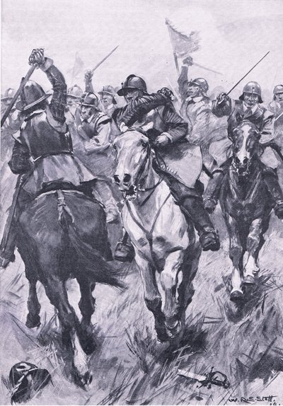The cavalry conflict at Dunbar 3rd September 1650 by William Edward Stott