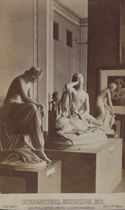 Statues on display at the International Exhibition, London by William England