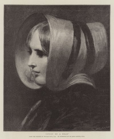 Study of a Head by William Etty