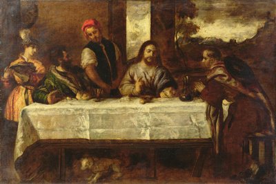 Supper at Emmaus, after Titian by William Etty
