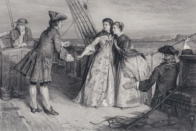Illustration for The Pirate by Sir Walter Scott by William Ewart Lockhart