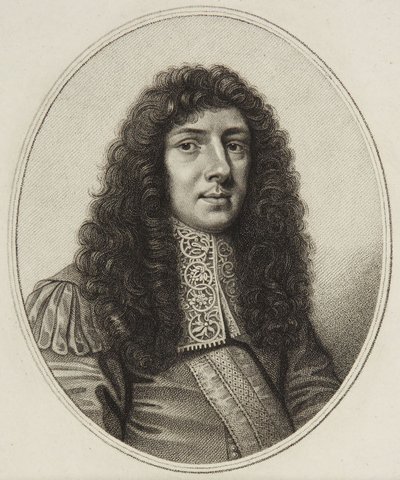 Portrait of John Aubrey by William Faithorne