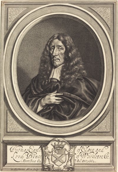 Thomas Bruce, Earl of Elgin by William Faithorne after Sir Anthony van Dyck