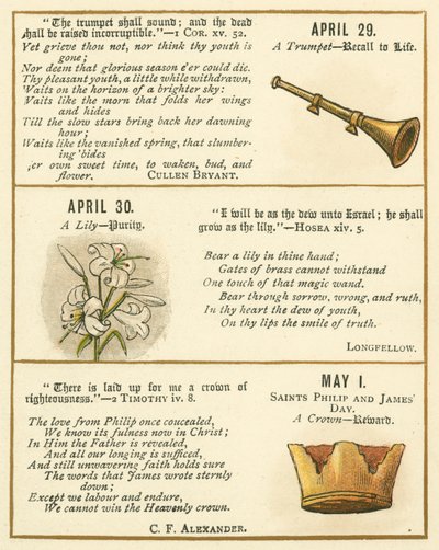Page from The Bible Emblem Anniversary Book by William Foster