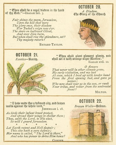 Page from The Bible Emblem Anniversary Book by William Foster