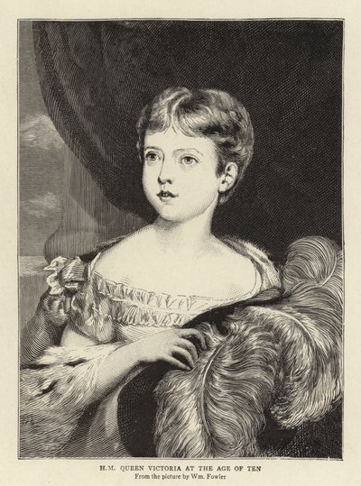 Queen Victoria at the Age of Ten by William Fowler