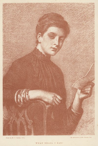 What Shall I Say? by William Frederick (after) Yeames