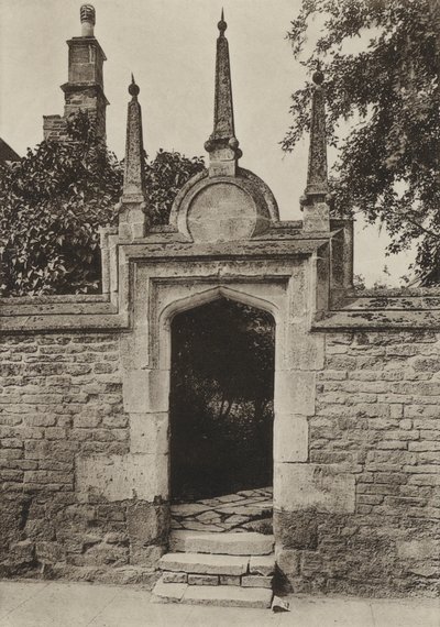 Doorway, Paynis Almshouses, Oundle by William Galsworthy Davie