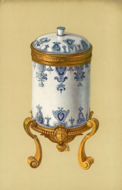 Toilette-pot, St Cloud, with Ormolu Mount by William Gibb