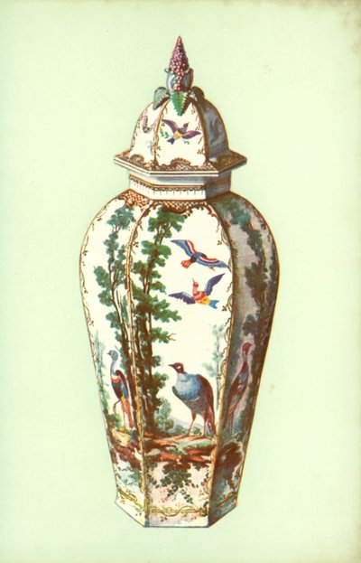 Vase, Bristol, with Exotic Birds by William Gibb