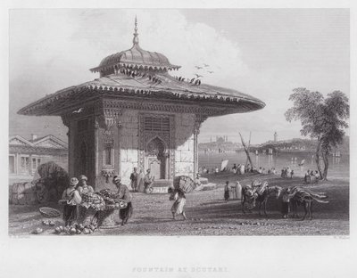 Fountain at Scutari (engraving) by William H. Bartlett