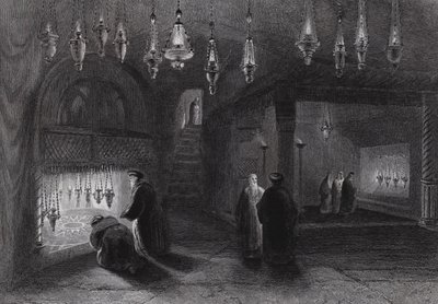 Shrine of the Nativity, Bethlehem by William H. Bartlett