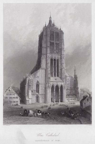 Ulm Cathedral by William H. Bartlett