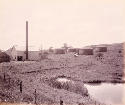 Oil Pumping Station, near Athens, for the Lehigh Valley Railroad by William H. Rau