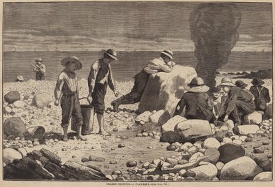 Sea-Side Sketches - A Clam-Bake by William H. Redding after Winslow Homer
