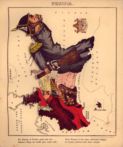 Geographical Fun - Humorous Outlines of Various Countries by William Harvey