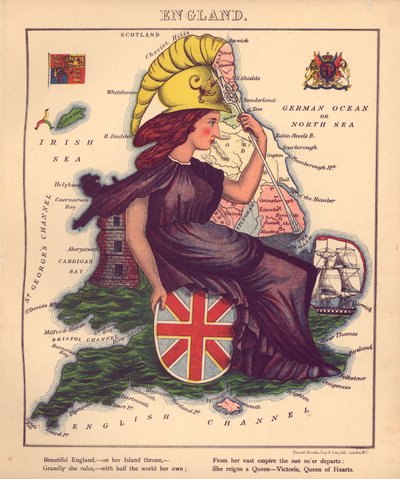 Geographical Fun - Humorous Outlines of Various Countries by William Harvey