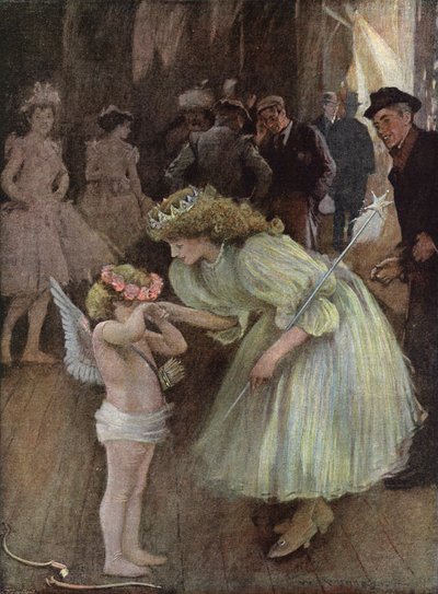 Cupid in Distress - A Good Fairy by William Hatherell