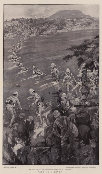 Fording a River by William Hatherell