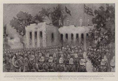 In Memory of Gordon, the Service among the Ruins of the Residency at Khartoum by William Hatherell